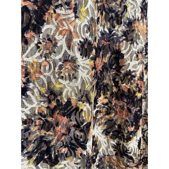 Lace boho romantic flowy duster cardigan kimono S/M oversized - Picture 4 of 8